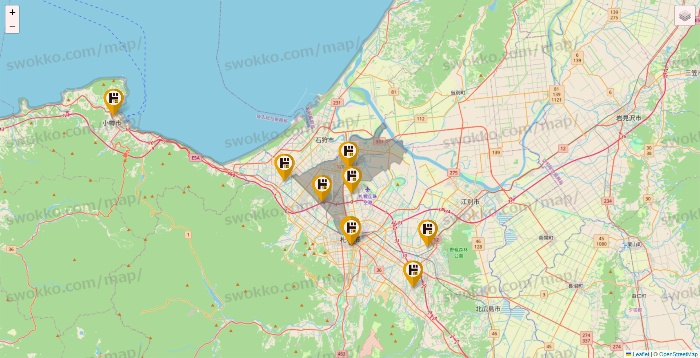 北海道のドン・キホーテの店舗地図