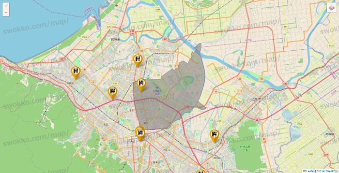 北海道のドン・キホーテの店舗地図