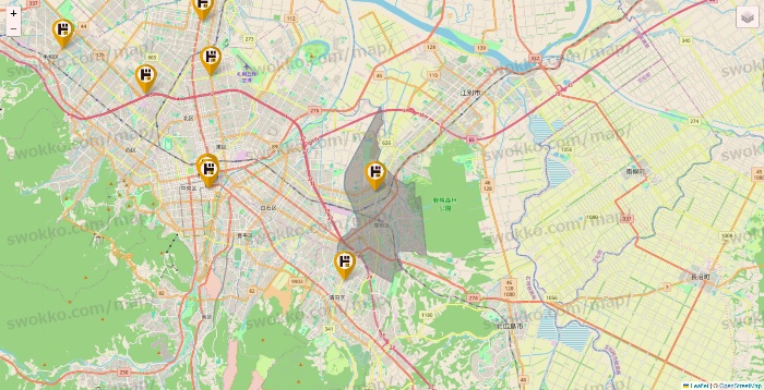 北海道のドン・キホーテの店舗地図