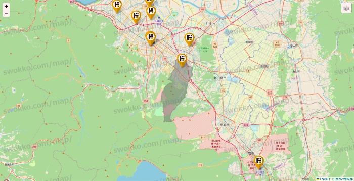 北海道のドン・キホーテの店舗地図