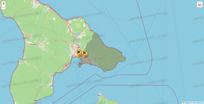 北海道のドン・キホーテの店舗地図