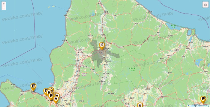 北海道のドン・キホーテの店舗地図