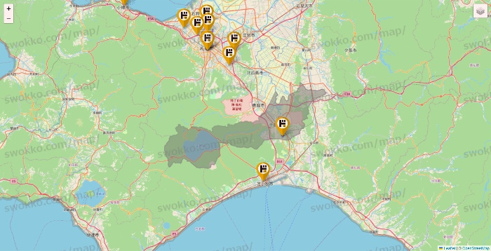 北海道のドン・キホーテの店舗地図