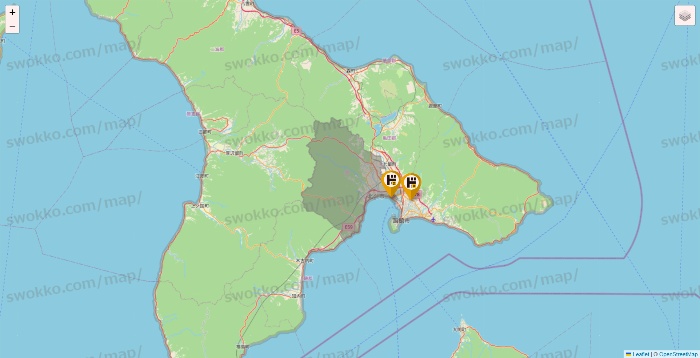 北海道のドン・キホーテの店舗地図