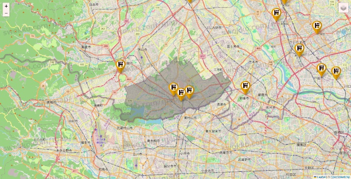 埼玉県のドン・キホーテの店舗地図