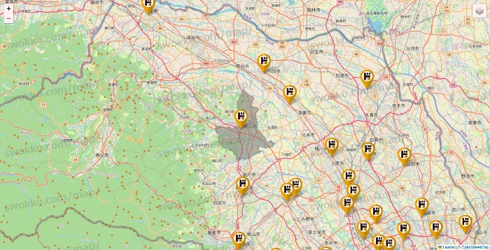 埼玉県のドン・キホーテの店舗地図