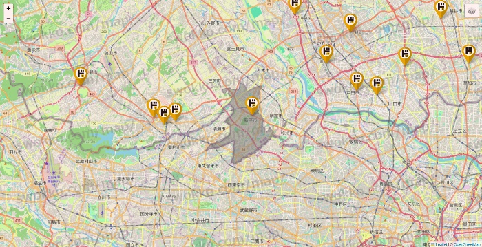 埼玉県のドン・キホーテの店舗地図