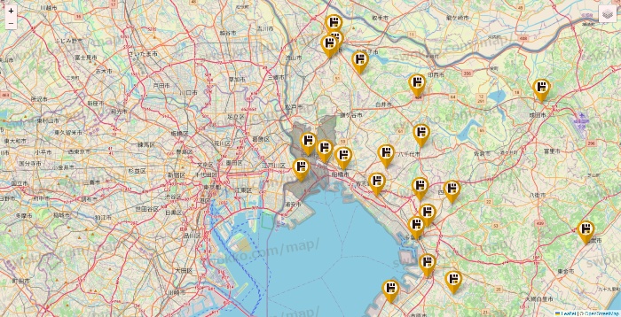 千葉県のドン・キホーテの店舗地図