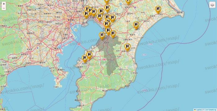 千葉県のドン・キホーテの店舗地図