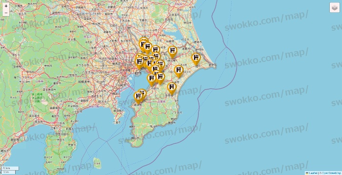 千葉県のドン・キホーテの店舗地図
