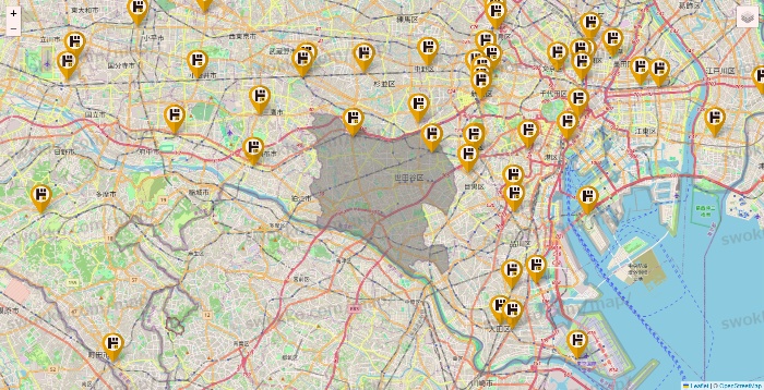 東京都のドン・キホーテの店舗地図