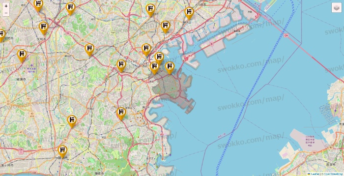 神奈川県のドン・キホーテの店舗地図