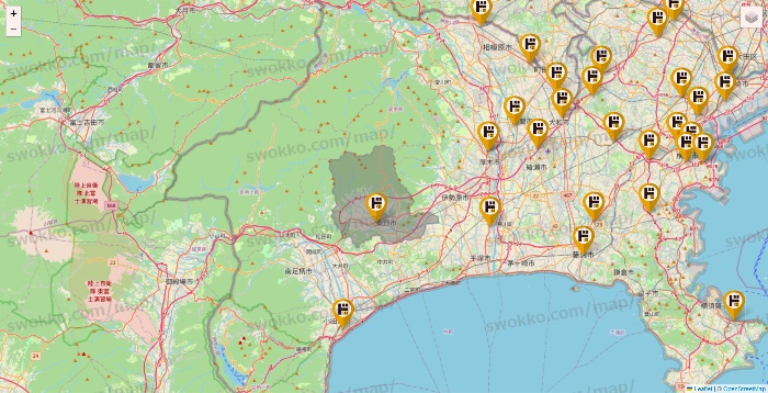 神奈川県のドン・キホーテの店舗地図