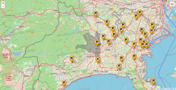 神奈川県のドン・キホーテの店舗地図