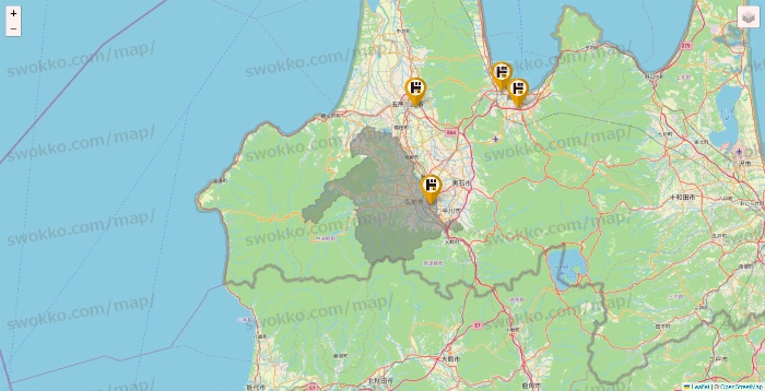 青森県のドン・キホーテの店舗地図