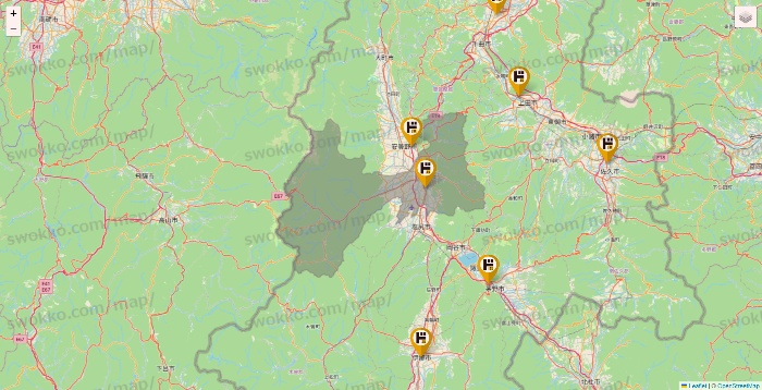 長野県のドン・キホーテの店舗地図