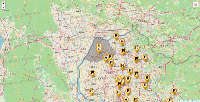 愛知県のドン・キホーテの店舗地図