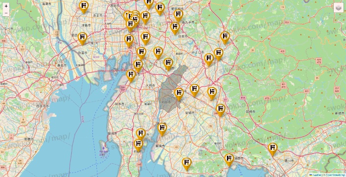 愛知県のドン・キホーテの店舗地図