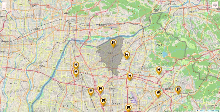 愛知県のドン・キホーテの店舗地図