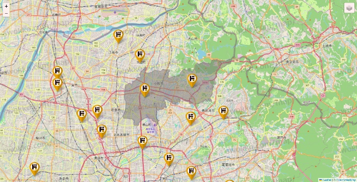 愛知県のドン・キホーテの店舗地図