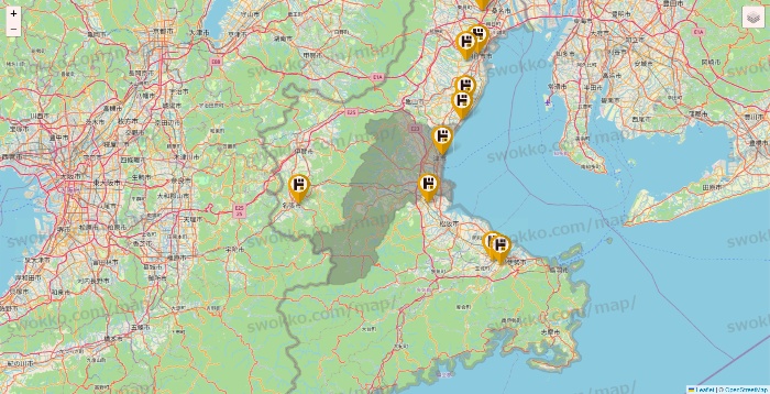 三重県のドン・キホーテの店舗地図