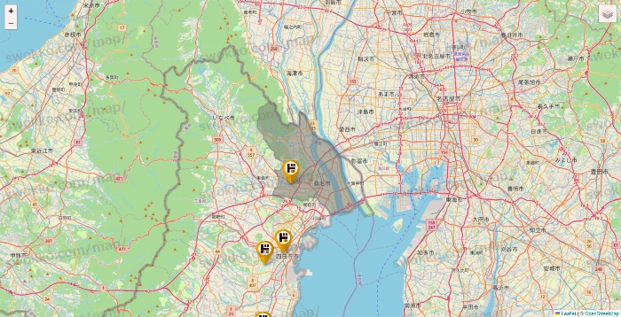 三重県のドン・キホーテの店舗地図