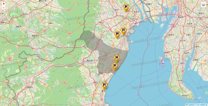 三重県のドン・キホーテの店舗地図