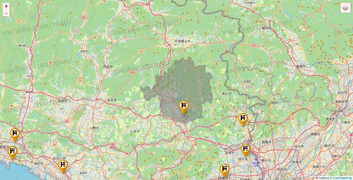 兵庫県のドン・キホーテの店舗地図