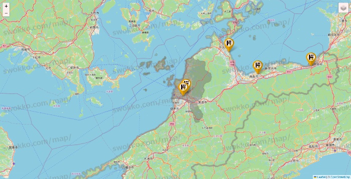 愛媛県のドン・キホーテの店舗地図