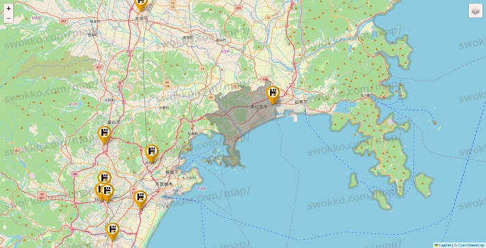 宮城県のドン・キホーテの店舗地図