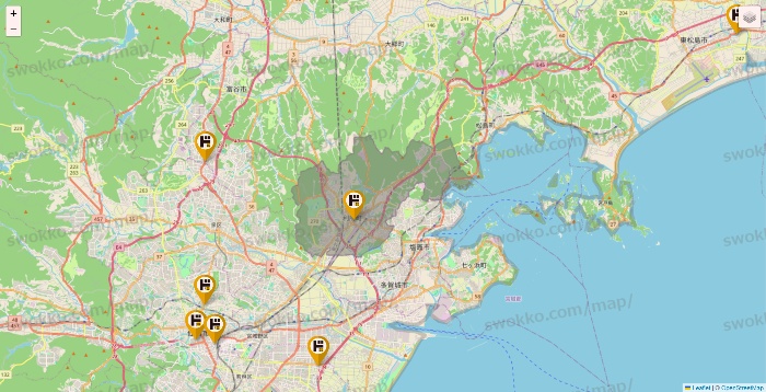 宮城県のドン・キホーテの店舗地図