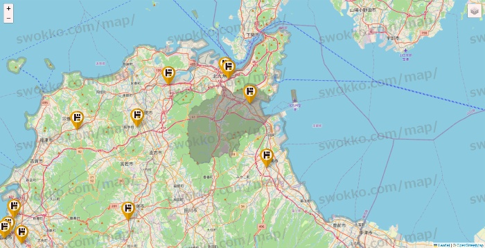 福岡県のドン・キホーテの店舗地図