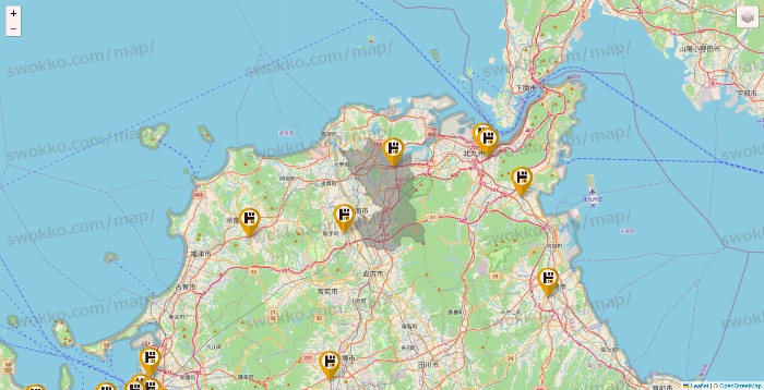 福岡県のドン・キホーテの店舗地図