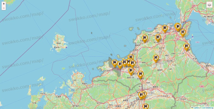 福岡県のドン・キホーテの店舗地図