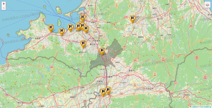 福岡県のドン・キホーテの店舗地図