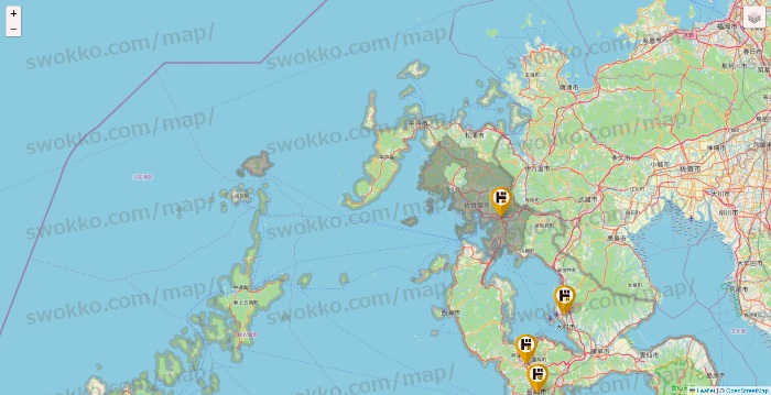 長崎県のドン・キホーテの店舗地図