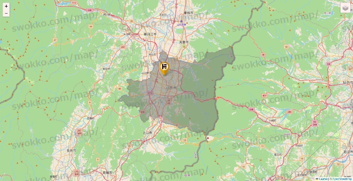 山形県のドン・キホーテの店舗地図