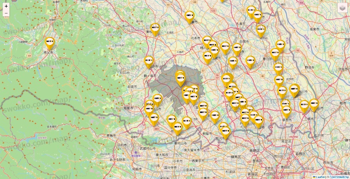 埼玉県のドトールの店舗地図