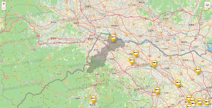埼玉県のドトールの店舗地図