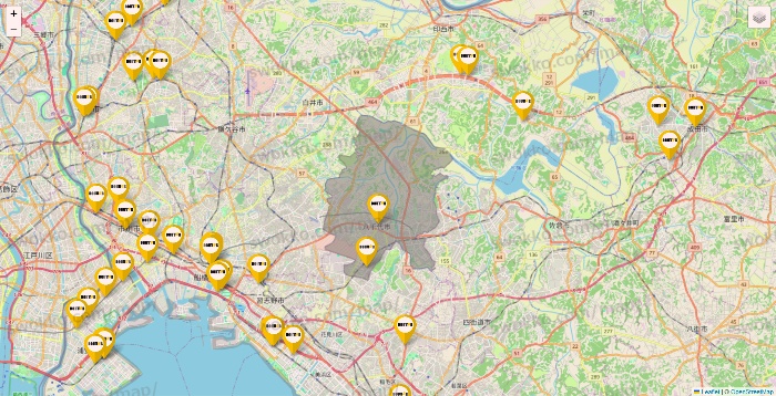 千葉県のドトールの店舗地図