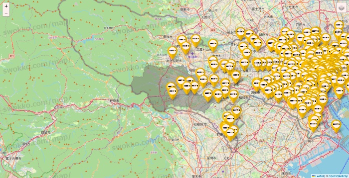 東京都のドトールの店舗地図
