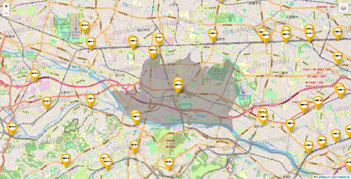 東京都のドトールの店舗地図