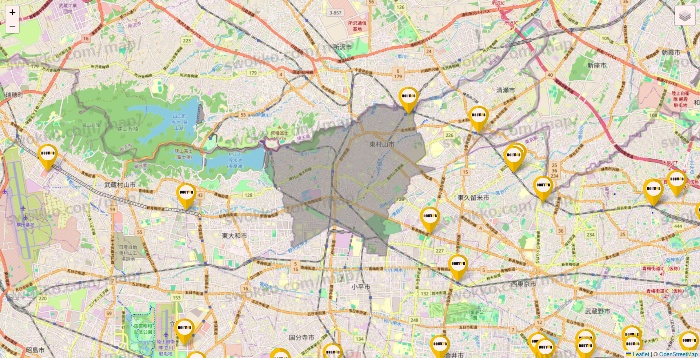 東京都のドトールの店舗地図