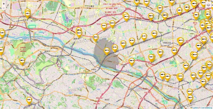 東京都のドトールの店舗地図