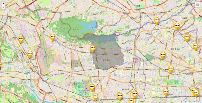 東京都のドトールの店舗地図