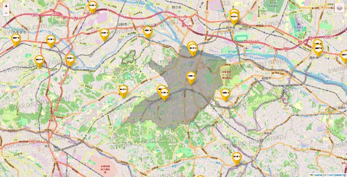 東京都のドトールの店舗地図
