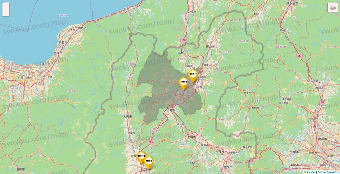 長野県のドトールの店舗地図