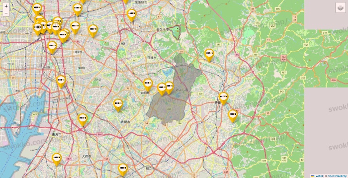 愛知県のドトールの店舗地図