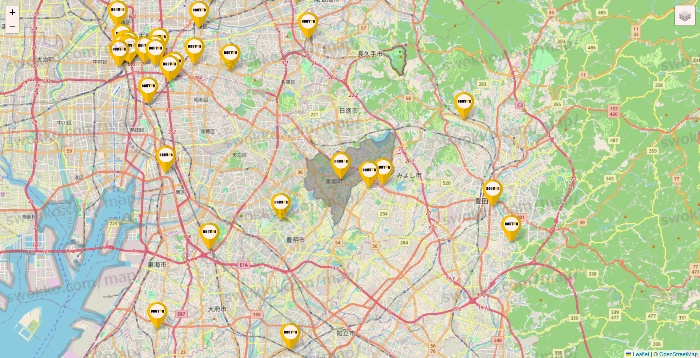 愛知県のドトールの店舗地図