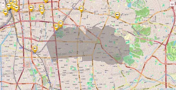愛知県のドトールの店舗地図